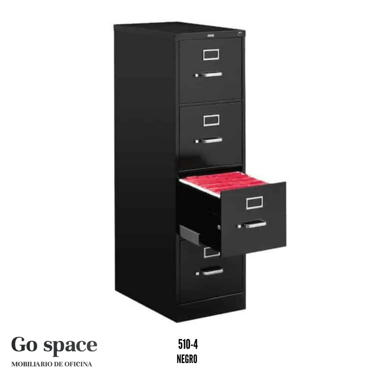 Archivero vertical 510 de 4 gavetas Metalico