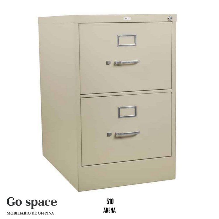 Archivero vertical 510 de 2 gavetas Metalico
