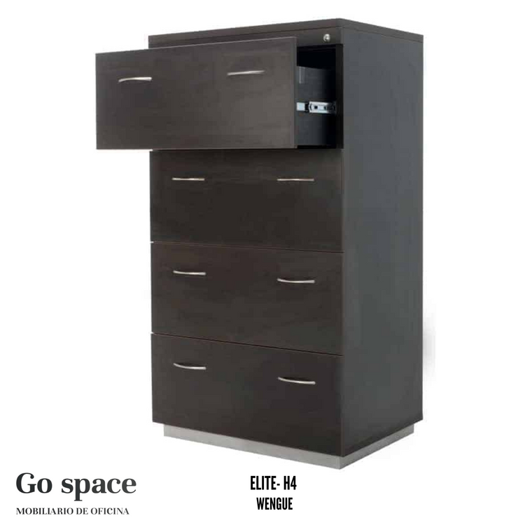 ARCHIVERO HORIZONTAL ELITE 4 GAVETAS IMPORTADO