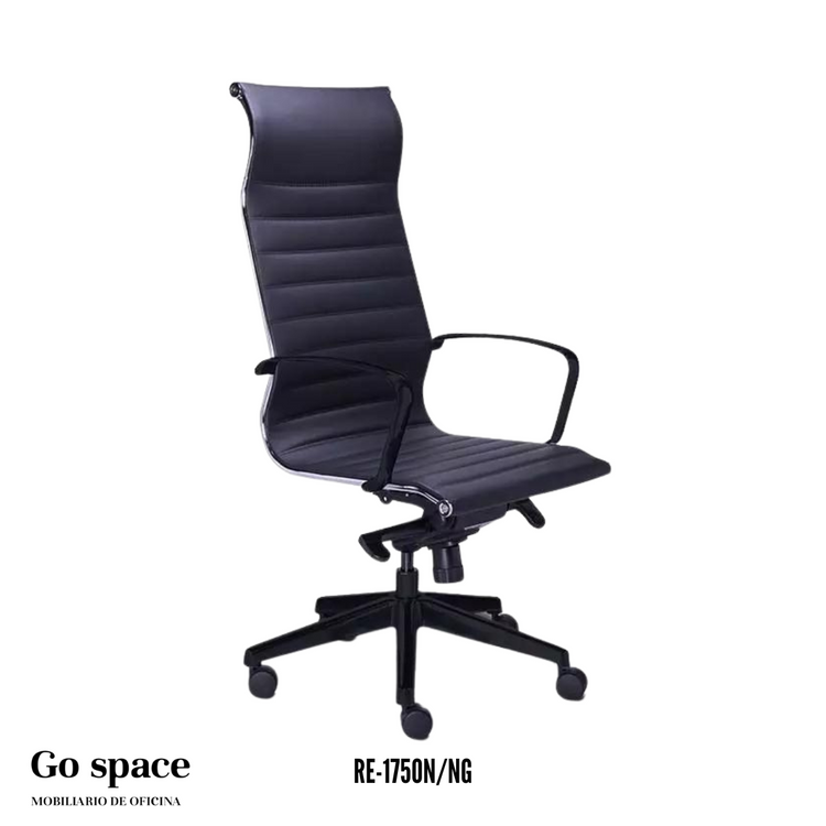 SILLA EJECUTIVA RE-1750 NEGRA