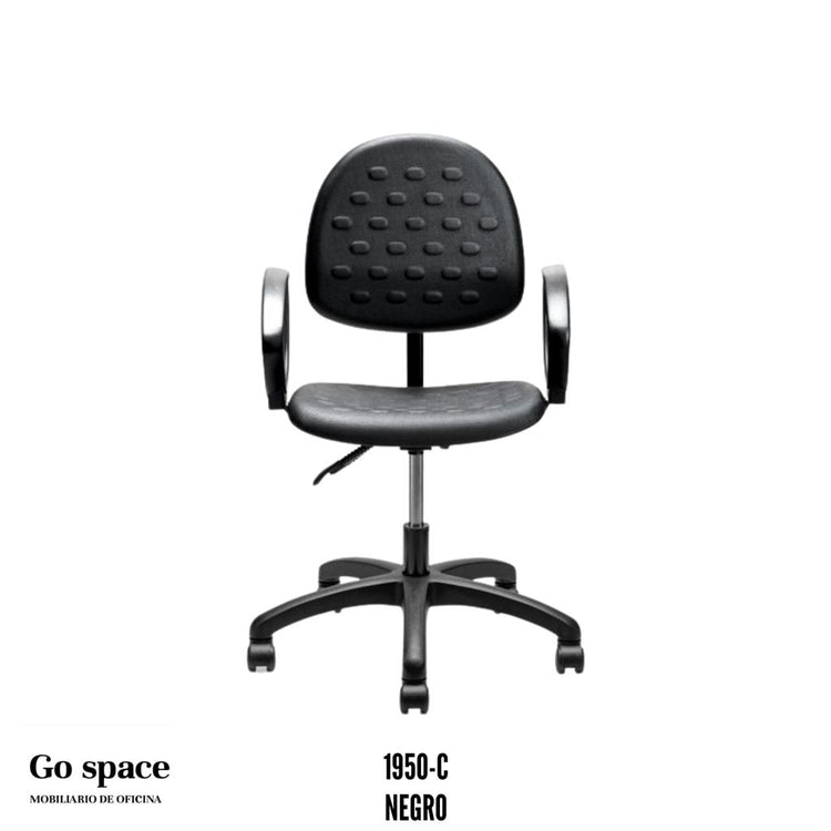 SILLA LABORATORIO CON BRAZOS 1950 C