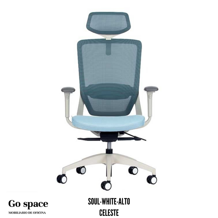 SILLA SOUL WHITE C/CABECERA