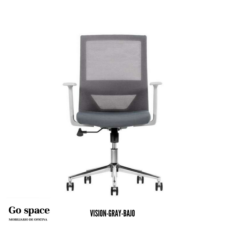 SILLA VISION GRAY RESPALDO BAJO