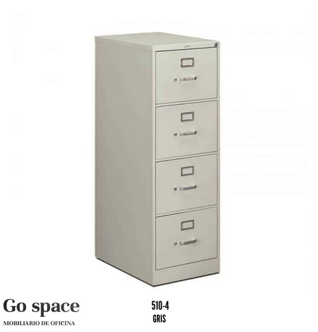 Archivero vertical 510 de 4 gavetas Metalico 