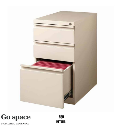 ARCHIVERO MÓVIL 2+1 METÁLICO