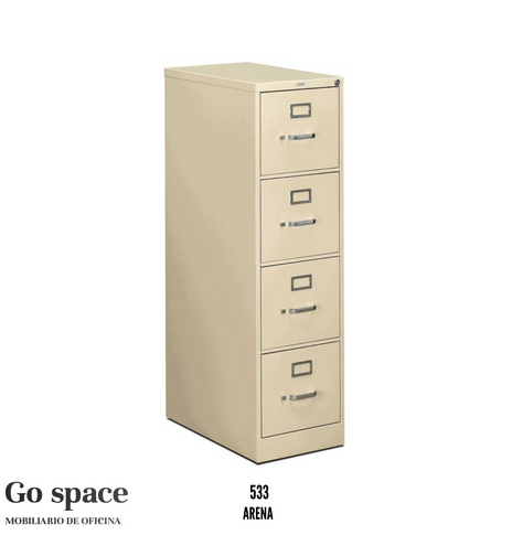 Archivero 4 Gavetas Vertical Tamaño Carta 