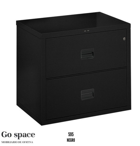 Archivero contra incendio horizontal de 2 gavetas Metálico 