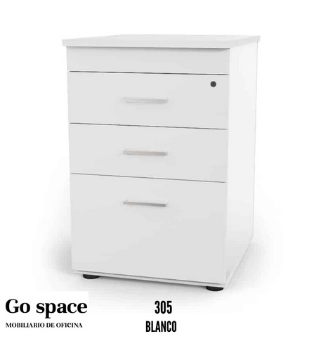 Archivero 305 de 2 cajones papeleros y 1 gaveta 