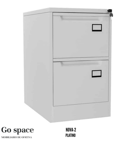 Archivero Nova vertical de 2 gavetas Metálico