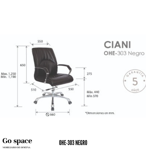 SILLA SEMI EJECUTIVA CIANI