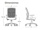 SILLON SEMI EJECUTIVO RESPALDO ALTO RE-1510