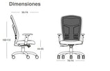 SILLÓN EJECUTIVO RESPALDO MEDIO EN MESH/TELA RE-1961