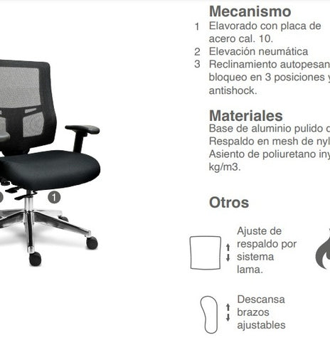 SILLA EJECUTIVA RE-1391