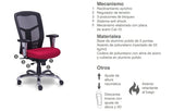 SILLÓN EJECUTIVO RESPALDO MEDIO EN MESH/TELA RE-1961