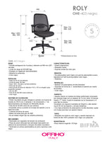 SILLA SEMI EJECUTIVA ROLY