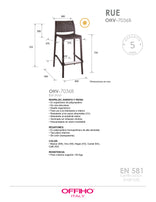 SILLA RUE BAR STOOL