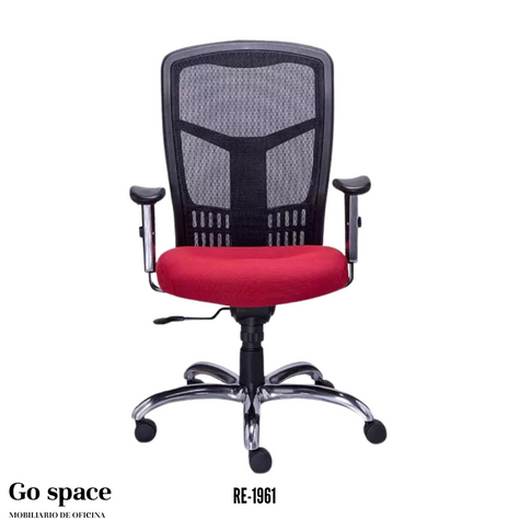 SILLÓN EJECUTIVO RESPALDO MEDIO EN MESH/TELA RE-1961