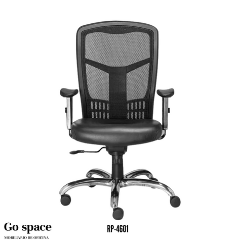 SILLÓN GENERAL EN PIEL RESPALDO MEDIO RP-4601