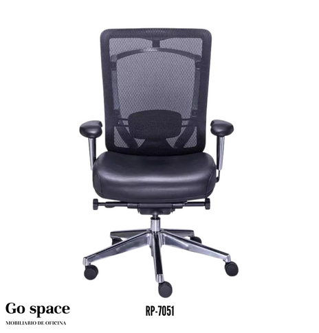 SILLÓN EJECUTIVO EN MESH/PIEL RP-7051