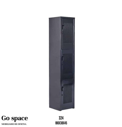 LOCKER PERFORADO METÁLICO 3 PUERTAS GRANDE