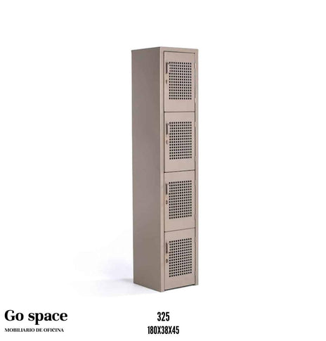 LOCKER PERFORADO METÁLICO DE 4 PUERTAS GRANDE