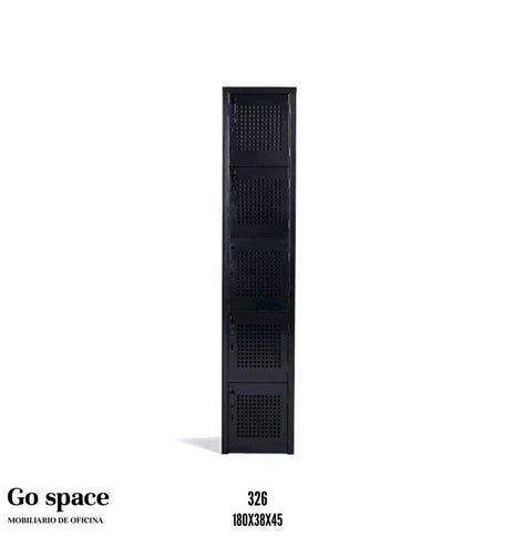 LOCKER PERFORADO METÁLICO 5 PUERTAS GRANDE