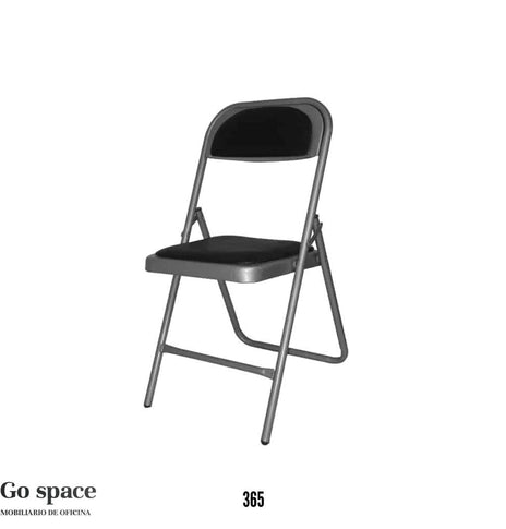 SILLA METÁLICA PLEGABLE ACOJINADA