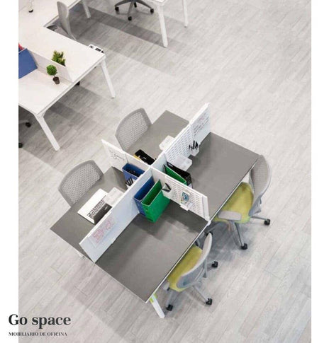 SILLA SOLVE GRIS, TELA VERDE