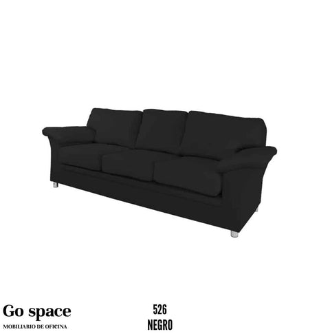 Sofá Mediterráneo de 3 plazas, en piel