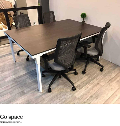 SILLA SOLVE NEGRO, TELA GRIS