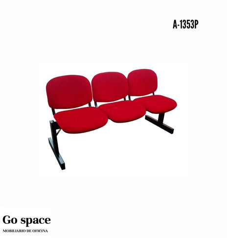 BANCA TAPIZADA 3 PLAZAS A-135