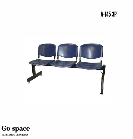 BANCA CON ANTIDERRAPANTE 3 PLAZAS