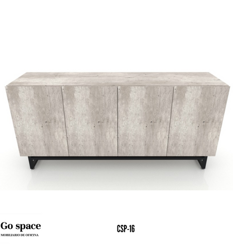 CREDENZA SLIM 4 PUERTAS 16MM