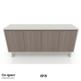 CREDENZA SLIM 4 PUERTAS 28 MM