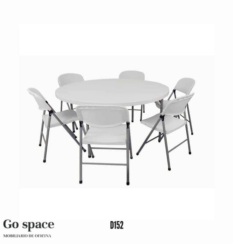 MESA PLÁSTICA PLEGABLE 1.52
