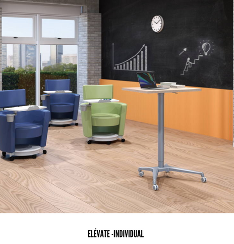 ESCRITORIO INDIVIDUAL NEUMÁTICA ELEVATE