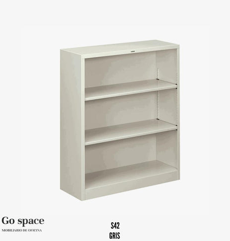 LIBRERO DE PISO 2 ENTREPAÑOS METÁLICO