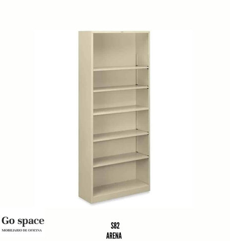 LIBRERO DE PISO 5 ENTREPAÑOS METÁLICO