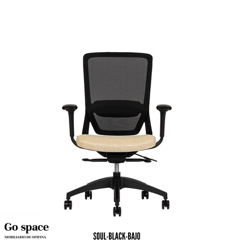 SILLA SOUL BLACK RESPALDO BAJO