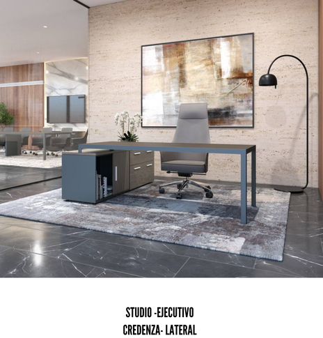 ESCRITORIO EJECUTIVO CON CREDENZA STUDIO