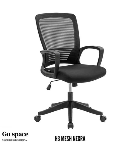 SILLA OPERATIVA H3 NEGRA